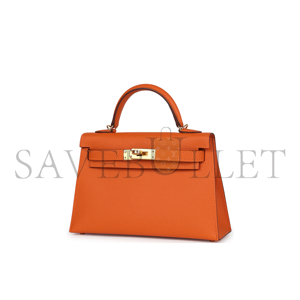 H**mes mini kelly sellier orange (22*14*7cm)